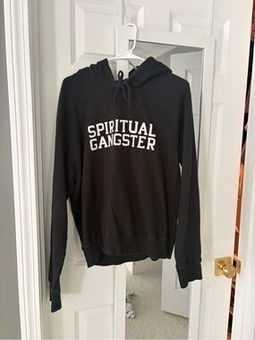 Spiritual Gangster Black Pullover with Script Logo